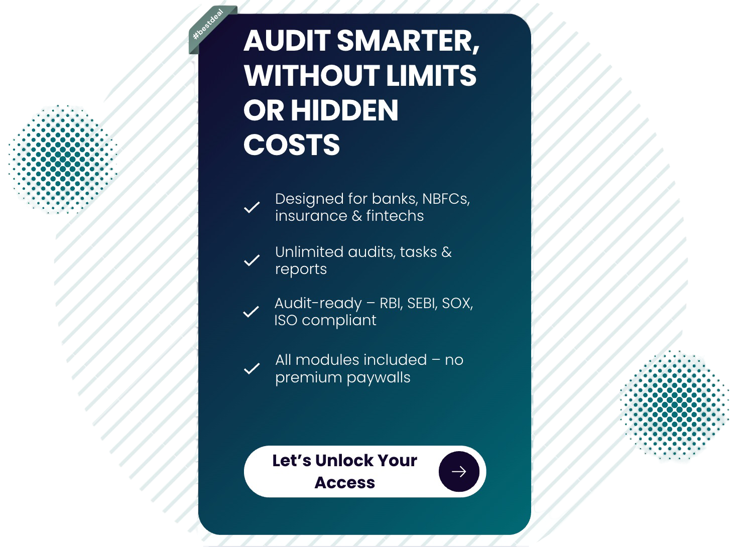 Audit Smarter - No Hidden Cost